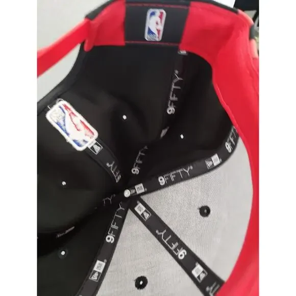Chicago Bulls Hat Cap City Edition Snapback Snap Back 9Fifty Black New Era - Picture 6 of 8